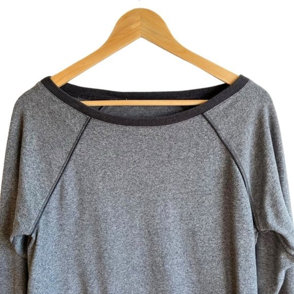 Lululemon Crew Love Pullover Heathered Speckled Black - Picture 6 of 9